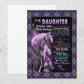 愛する娘へ | 娘への手紙 私の愛 招待状 (正面/裏面)