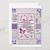 愛する娘へ、私の赤ちゃんガール　永遠に愛してる シーズンカード (正面/裏面)