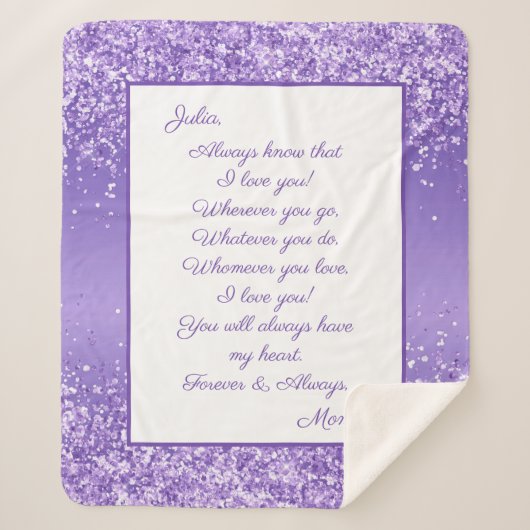 愛する娘 シェルパブランケット (正面)