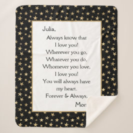 愛する娘 シェルパブランケット