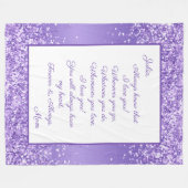 愛する娘 フリースブランケット (正面(横))