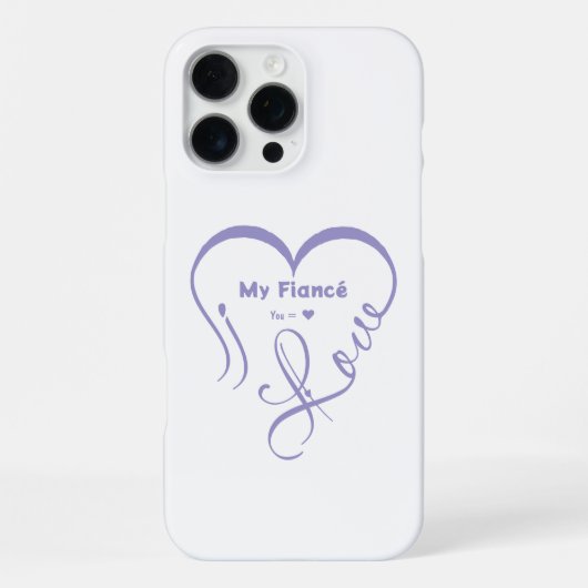 愛する婚約者へ • あなた = ♥ 🫳🏻💍 iPhoneケース (裏面)