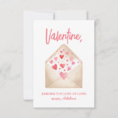 愛する子どもたちのバレンタインデーを送る ノートカード (正面)