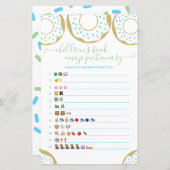 愛する子ども向けの本を掛けたドーナツ絵文字 (正面/裏面)