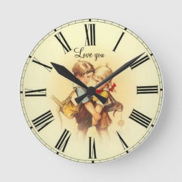 愛する子供たちヴィンテージ ラウンド壁時計