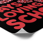 愛する学校の100日の先生女性100日 ポスター (角)