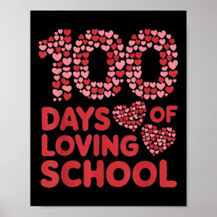 愛する学校の100日の先生女性100日 ポスター