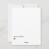 愛する孫にバレンタインの願い シーズンカード (裏面)