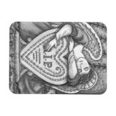 愛する守護天使、墓地モーニング芸術の裂け目 マグネット (横)