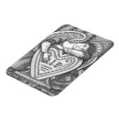 愛する守護天使、墓地モーニング芸術の裂け目 マグネット (左側)