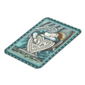 愛する守護天使、墓地モーニング芸術の裂け目 マグネット (左側)