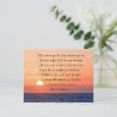 愛する家族の友人を思い出す愛の思い出恋しく思 ポストカード (スタンド正面)