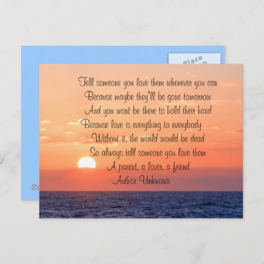 愛する家族の友人を思い出す愛の思い出恋しく思 ポストカード (正面/裏面)