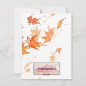 愛する家族への感謝の気持ち シーズンカード (裏面)