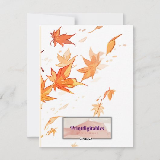 愛する家族への感謝の気持ち シーズンカード (裏面)