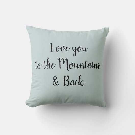 愛する山とバック装飾用クッション クッション (正面)
