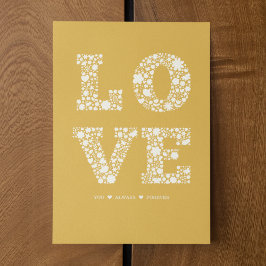 "愛する常に、永遠"マスタードのラブカード シーズンカード