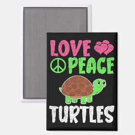 愛する平和ウミガメかわいい動物動物ウミガメ恋人 マグネット