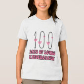 愛する幼稚園の日100ハート先生Vale トライブレンドＴシャツ (正面)