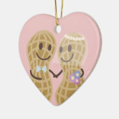 愛する引用文に夢中おもしろいだ セラミックオーナメント (左)