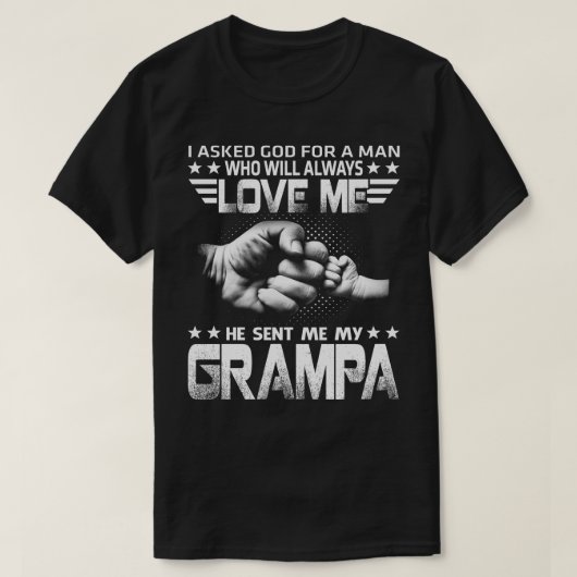 愛する彼は私に送ったgrampa tシャツ (デザイン正面)