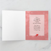愛する彼へのバレンタインカード折り紙 カード (内部)
