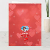 愛する彼へのバレンタインカード折り紙 カード (裏面)