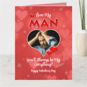 愛する彼へのバレンタインカード折り紙 カード (正面)