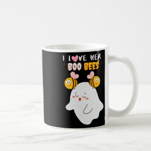 愛する彼女のブビーチ面白いハロウィンカップル夫B コーヒーマグカップ