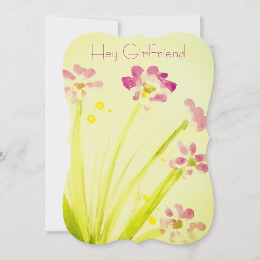 愛する彼女 招待状 (正面)