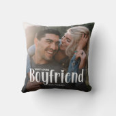 愛する彼氏のかわいい写真プレゼント クッション (裏面)