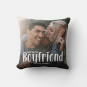 愛する彼氏のかわいい写真プレゼント クッション (正面)