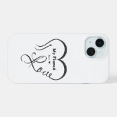 愛する彼氏へ • あなた = ♥ 🫳🏻💍 iPhone 15ケース (裏面横)