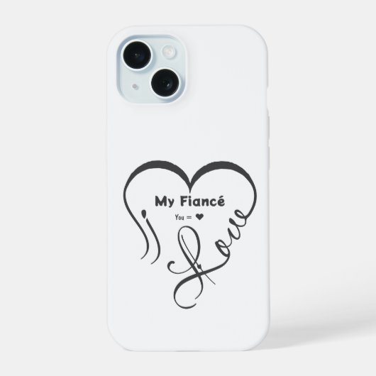 愛する彼氏へ • あなた = ♥ 🫳🏻💍 iPhone 15ケース (裏面)