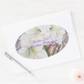 愛する復活祭… 楕円形シール (封筒)