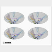 愛する復活祭… 楕円形シール (シート)