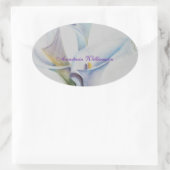 愛する復活祭… 楕円形シール (バッグ)