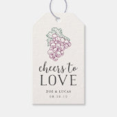 愛する応援 |ワインの国の結婚式 ギフトタグ (正面)