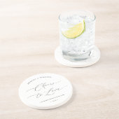 "愛する応援"結婚の コースター (側面)