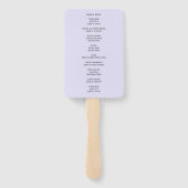 愛する思い出に紫の葬式エレガント追悼碑 ハンドファン (裏面)