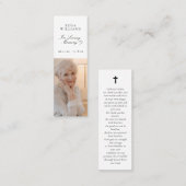 愛する思い出のしおりカード スキニー名刺 (正面/裏面)