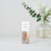 愛する思い出のしおりカード スキニー名刺 (スタンド正面)