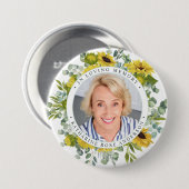 愛する思い出のひまわり写真追悼式 缶バッジ (正面&裏面)