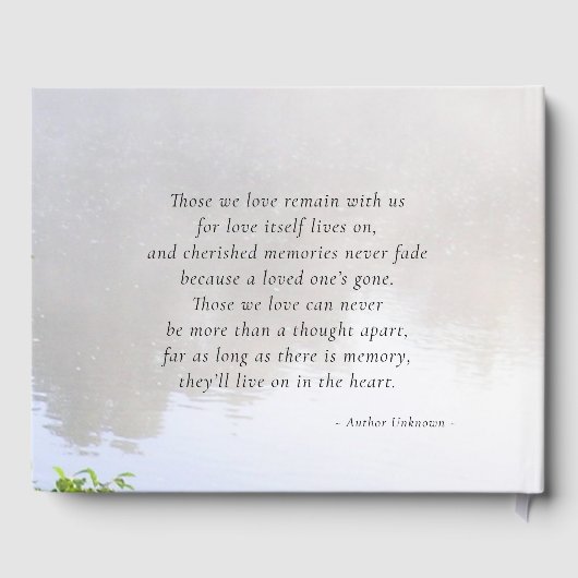 愛する思い出のカヌー夜明け記念碑 ゲストブック (裏面)