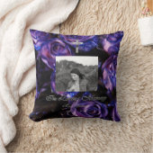 『愛する思い出のクロス』写真フローラ紫 クッション (ブランケット)