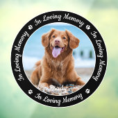 愛する思い出のパーソナライズされた中でペット記念写真 ウィンドウサイン (シート3)