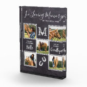 愛する思い出のパーソナライズされた中でペット馬記念碑 フォトブロック (右)