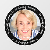 愛する思い出のパーソナライズされた記念写真  ウィンドウサイン (シート)