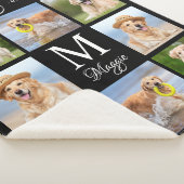 愛する思い出の中でペットの記念写真コラージュ シェルパブランケット (3/4)