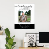 愛する思い出の中で写真葬儀記念 ポスター (ホームオフィス)